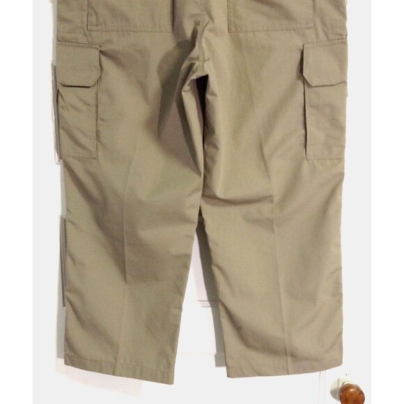 Tru-Spec Tactical Pants Mens 38x27 Khaki 24-7 Series Cargo Ripstop Double Knee - Picture 6 of 10